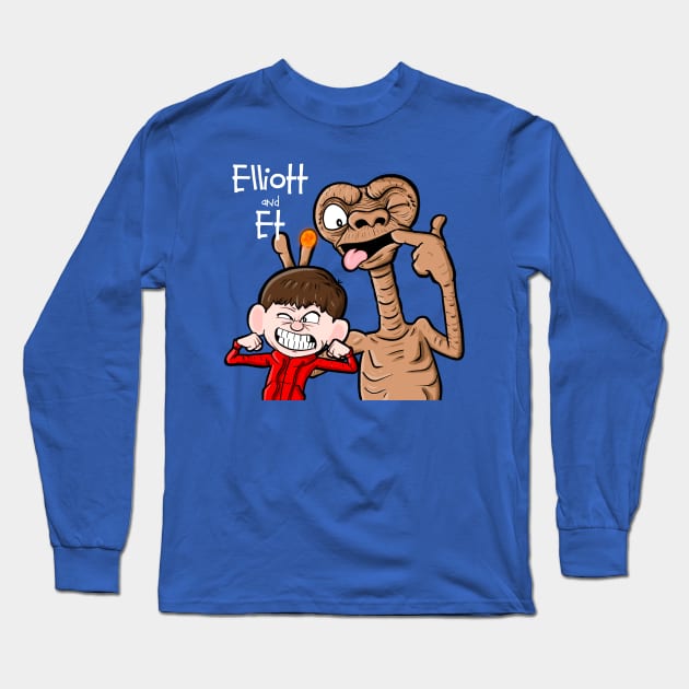 Elliott & Et Long Sleeve T-Shirt by MarianoSan